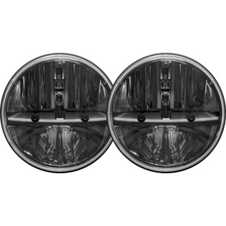 7 Inch Round Headlight Kit With PWM Anti-Flicker Adaptor, Pair