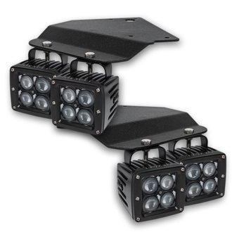 Fog Light Replacement Brackets W/ Lights Combo