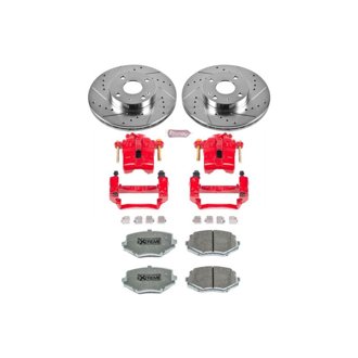 Z26 Street Performance Ceramic Brake Pad, Drilled Slotted Rotor, and Caliper Kit