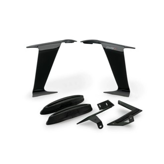 Race Side Spoilers Black