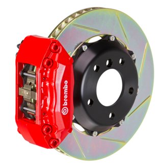 97-01 Integra Type-R Front GT BBK 4 Piston Cast 2pc 328x28 2pc Rotor Slotted Type-1-Red