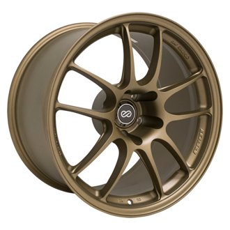PF01 18x10.5 5x114.3 15mm Offset 75mm Bore Titanium Gold Wheel