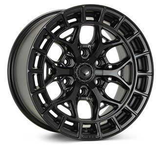 HFX-6 22x12 - 6x139.7 - ET-44 - Ultra Deep - 106.1 - Satin Black Wheel