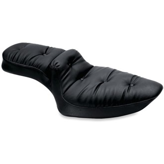 Mustang 04-21 Harley Sportster Duke 1PC Seat Regal - Black