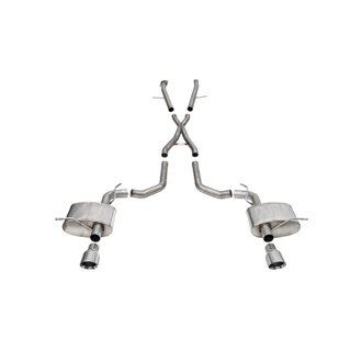 Corsa 2021-2025 Dodge Durango SRT Hellcat Cat-Back 2.75in Dual Rear Exit Xtreme 4.5in Polished Tips