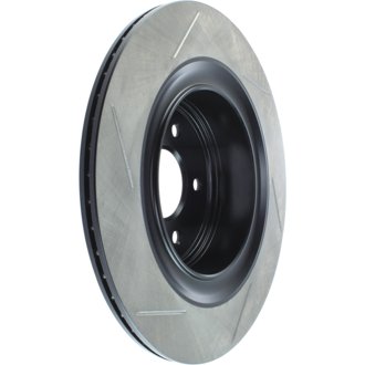 Sport Slotted Brake Rotor; Rear Left