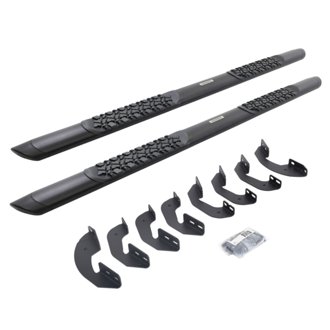 V-Series V3 Aluminum Side Steps with Mounting Brackets Kit - TextBlack -Crew Max