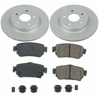 Evolution Coated Rotor And Low-Dust Ceramic Brake Pad Kit