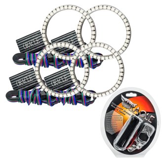 Led Dual Waterproof Halo Kit, Colorshift