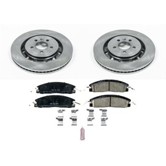 Oe Stock Replacement Low-Dust Ceramic Brake Pad And Rotor Kit