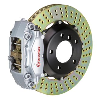 02-06 Mini Cooper Fr GT BBK 4Pis Cast 2pc 320x28 2pc Rotor Drilled-Silver