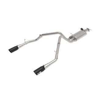 Gemini XV 3 IN 304 Stainless Steel Cat-Back Exhaust System w/ Cut-Out Black