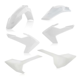 17-19 Husqvarna TE150/250/300/ FE250/350/450/501/ TE250i/ TE300i Plastic Kit - White