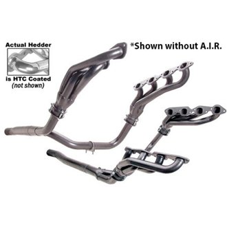 SILVER E.O. HEADERS For 1988-95 GM 2WD/4WD TRUCKS and SUVS; 7.4L With A.I.R.