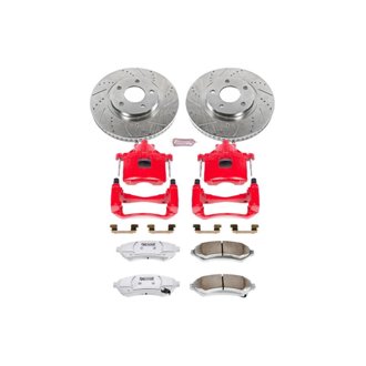 Z26 Street Performance Ceramic Brake Pad, Drilled Slotted Rotor, and Caliper Kit