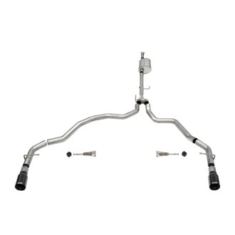 Corsa 2021-2025 Ford F-150 SuperCab/6.5in Bed 5.0L V8 Sport Cat-Back Dual Rear Exit-Black PVD
