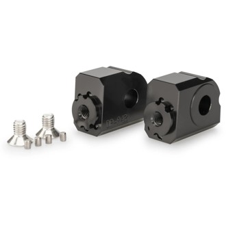 Adaptor Adjustable Passenger Footpeg Black