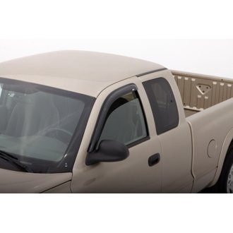AVS 00-04 Dodge Dakota Crew Cab Ventvisor Outside Mount Window Deflectors 4pc - Smoke