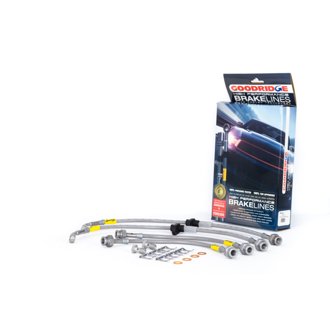 96-00 Honda Civic CX/DX/HX w/ Small Front Rotors SS Brake Lines