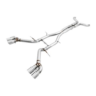 AWE Track Edition Cat-back Exhaust for Gen6 Camaro SS / ZL1 / LT1 - Resonated