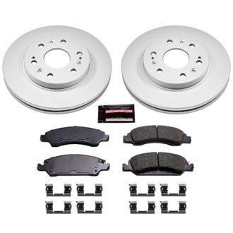 Evolution Coated Rotor And Low-Dust Ceramic Brake Pad Kit