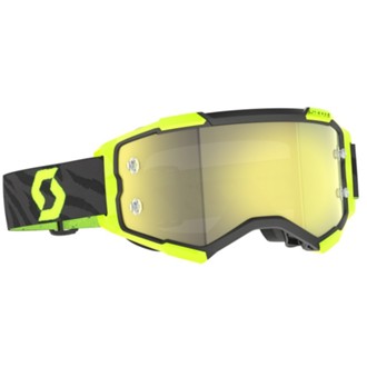 Goggle Fury Zebra Black/Neon Yellow - Yellow Chrome Works