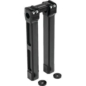 12inch Billet Handlebar Risers Black