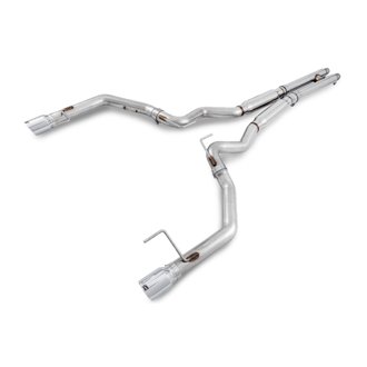 AWE Track Edition Cat-back Exhaust for S550 Mustang GT - Dual Tip