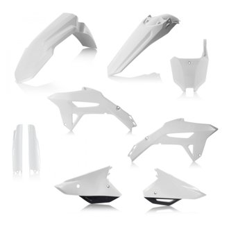 22+ Honda CRF250R/21-24 CRF450R Full Plastic Kit - White/Black