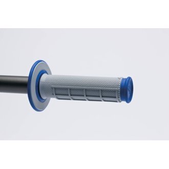 MX Dual Compound Grips 1/2 Waffle - Grey/ Blue