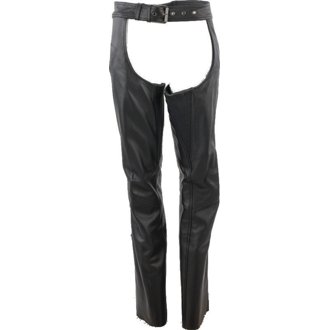 Leather By River Road Plains Leather Chaps Black Womens - Xl