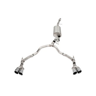 Corsa 21-25 Chevrolet Suburban/GMC Yukon XL 5.3L 4WD Dual Rear 3in - 2.75in CatBack DW 4in Pol Tips