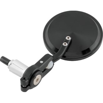 Folding Barend Mirrors 7/8in Handlebars - Pair - Black