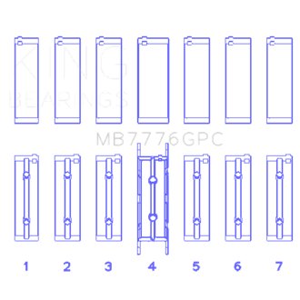 BMW N55 B30A/ N53 B30A/ N52 B30A Main Bearing Set