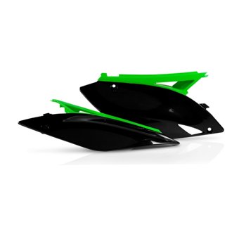 09-12 Kawasaki KX250F/ KX450F Side Panels - Black/Green