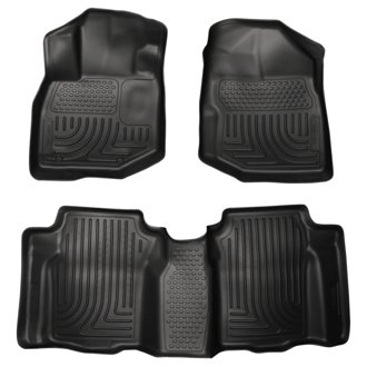 09-12 Honda Fit WeatherBeater Combo Black Floor Liners