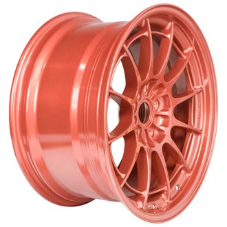 NT03+M 18x9.5 5x114.3 40mm Offset 72.6mm Bore Orange Wheel