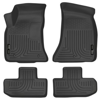 16-22 Dodge Challenger (RWD) Front & Second Row Black Floor Liners