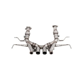 Corsa 23-25 Chevrolet Corvette C8 Z06 3in Valved Cat-Back Exhaust Muffler Delete Track Systemw/o Tip