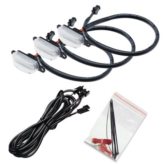 Universal Pre-Runner Style Led Grill Light Kit (New Style) - Clear Lens