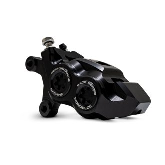 08-23 FL,18-24 M8 Softail,06-17 VRod 137x4B Rce Series Monobloc Caliper Left BLK