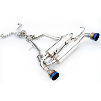 14+ Infiniti Q50 Gemini w/ Rolled Titanium Tips Cat-Back Exhaust