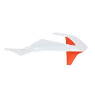 21-23 GasGas MC50/ MC-E5/ 16-23 KTM SX50/SX-E5/ SX-E3 Radiator Shroud - White/Orange