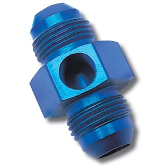 Performance -8 AN Flare to 3/8in Pipe Pressure Adapter (Blue