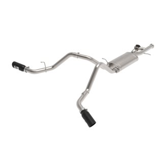 Gemini XV 3 IN 304 Stainless Steel Cat-Back Exhaust System w/ Cut-Out Black