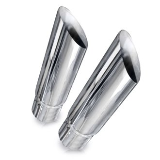 Slash Cut Exhaust Tips 2in ID Inlet