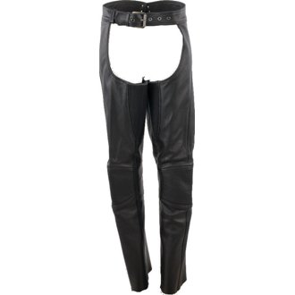 Leather By River Road Sierra Leather Chaps Black Womens - Small