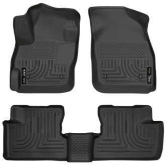 10-12 Mazda 3 WeatherBeater Combo Black Floor Liners