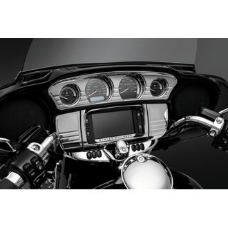 Deluxe Tri-Line Stereo Trim Kit 14-Up Touring Models Chrome