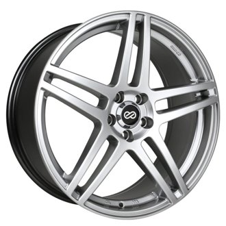 RSF5 16x7 38mm Offset 5x100 Bolt Pattern 72.6mm Bore Dia Hyper Silver Wheel